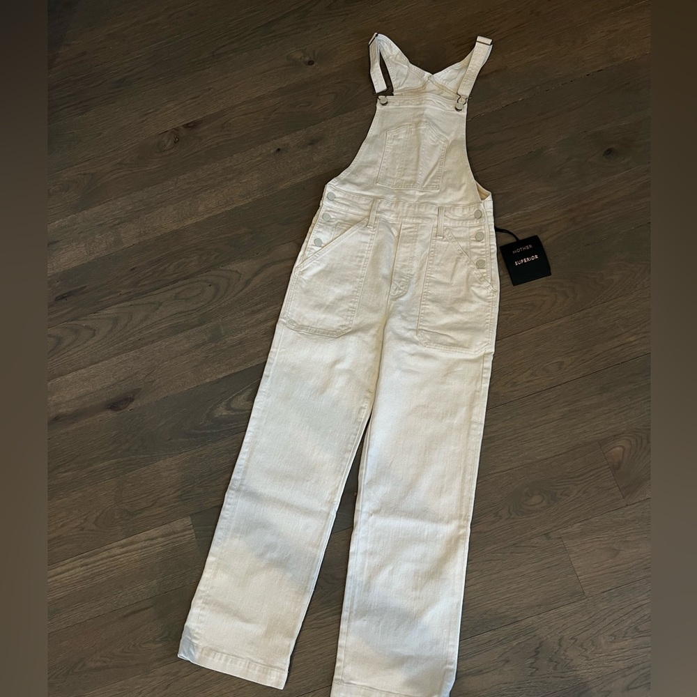 Mother superior white overalls- Nordstrom. Size small. Two available. - Picture 2 of 6